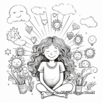 Self-Care Themed Positive Affirmation Coloring Pages for Teenagers 3