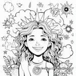 Self-Care Themed Positive Affirmation Coloring Pages for Teenagers 4