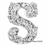 Sensational Swirl Pattern Letter S Coloring Pages 4
