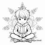Serene Snowflake Coloring Pages 1