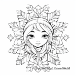 Serene Snowflake Coloring Pages 2