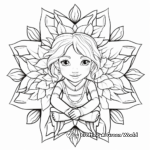 Serene Snowflake Coloring Pages 3