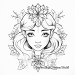 Serene Snowflake Coloring Pages 4