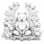 Serenely Detailed Zen Animals Coloring Pages 1