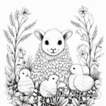 Serenely Detailed Zen Animals Coloring Pages 4