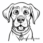Serious Rottweiler Head Coloring Pages 1