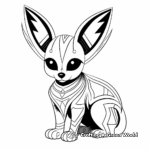 Shadowy Nocturnal Fox Coloring Pages 3