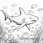 Shark Encounter: Thrilling Coloring Pages 4