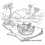 Shipwrecked Treasure Map Coloring Pages 3
