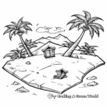 Shipwrecked Treasure Map Coloring Pages 4