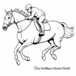 Showjumping Arabian Horse Coloring Pages 1