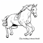 Showjumping Arabian Horse Coloring Pages 2