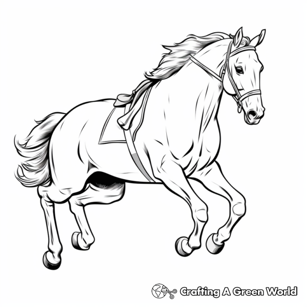 Arabian Horse Coloring Pages - Free &amp; Printable!