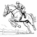 Showjumping Arabian Horse Coloring Pages 4