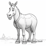 Shrek's Donkey: Movie Character Coloring Pages 1