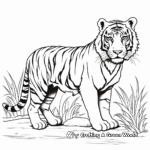 Siberian Tiger Habitat Coloring Pages 4