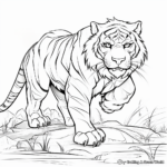 Siberian Tiger Hunt Coloring Pages 4