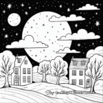 Silent Night Sky Coloring Pages 2