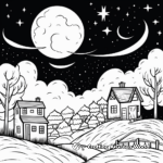 Silent Night Sky Coloring Pages 4