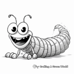 Silk Worm in Action: Coloring Pages 1
