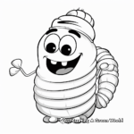 Silk Worm in Action: Coloring Pages 4