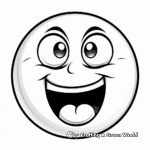 Silly Sticking Tongue Out Smiley Face Coloring Pages 1