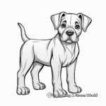 Simple and Fun Cane Corso Coloring Pages for Toddlers 1