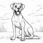 Simple and Fun Cane Corso Coloring Pages for Toddlers 2
