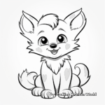 Simple and Fun Fox Coloring Pages for Kids 4