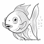 Simple And Sweet Angelfish Coloring Pages for Kids 4