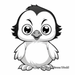 Simple Baby Penguin Coloring Pages for Kids 3