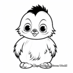 Simple Baby Penguin Coloring Pages for Kids 4