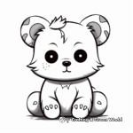 Simple Baby Red Panda Coloring Pages for Children 4