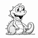 Simple Basilisk Coloring Pages for Toddlers 4