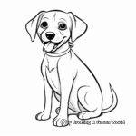 Simple Beagle Coloring Pages for Children 4