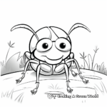 Simple Beetle Coloring Pages for Preschoolers 4