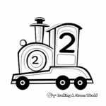 Simple Big Number 2 Coloring Pages for Toddlers 3