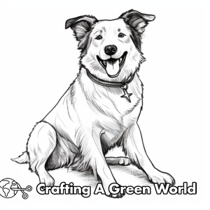 Border Collie Coloring Pages - Free &amp; Printable!