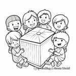 Simple Box Fan Coloring Pages for Children 3