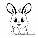 Simple Bunny Coloring Pages for Toddlers 1