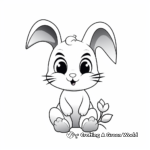 Simple Bunny Coloring Pages for Toddlers 2
