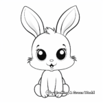 Simple Bunny Coloring Pages for Toddlers 3