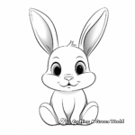 Simple Bunny Coloring Pages for Toddlers 4
