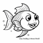 Simple Cod Fish Coloring Pages For Children 2