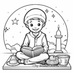 Simple Coloring Pages of Fasting Individual 3