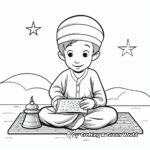 Simple Coloring Pages of Fasting Individual 4