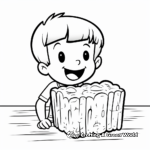 Simple Cornbread Coloring Pages for Children 4