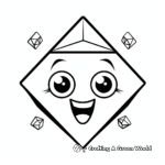 Simple Diamond Shape Coloring Pages for Children 4