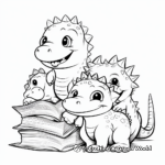 Simple Dino-Babies Coloring Pages for Children 3