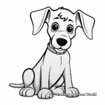 Simple Doberman Puppy Coloring Pages for Kids 3